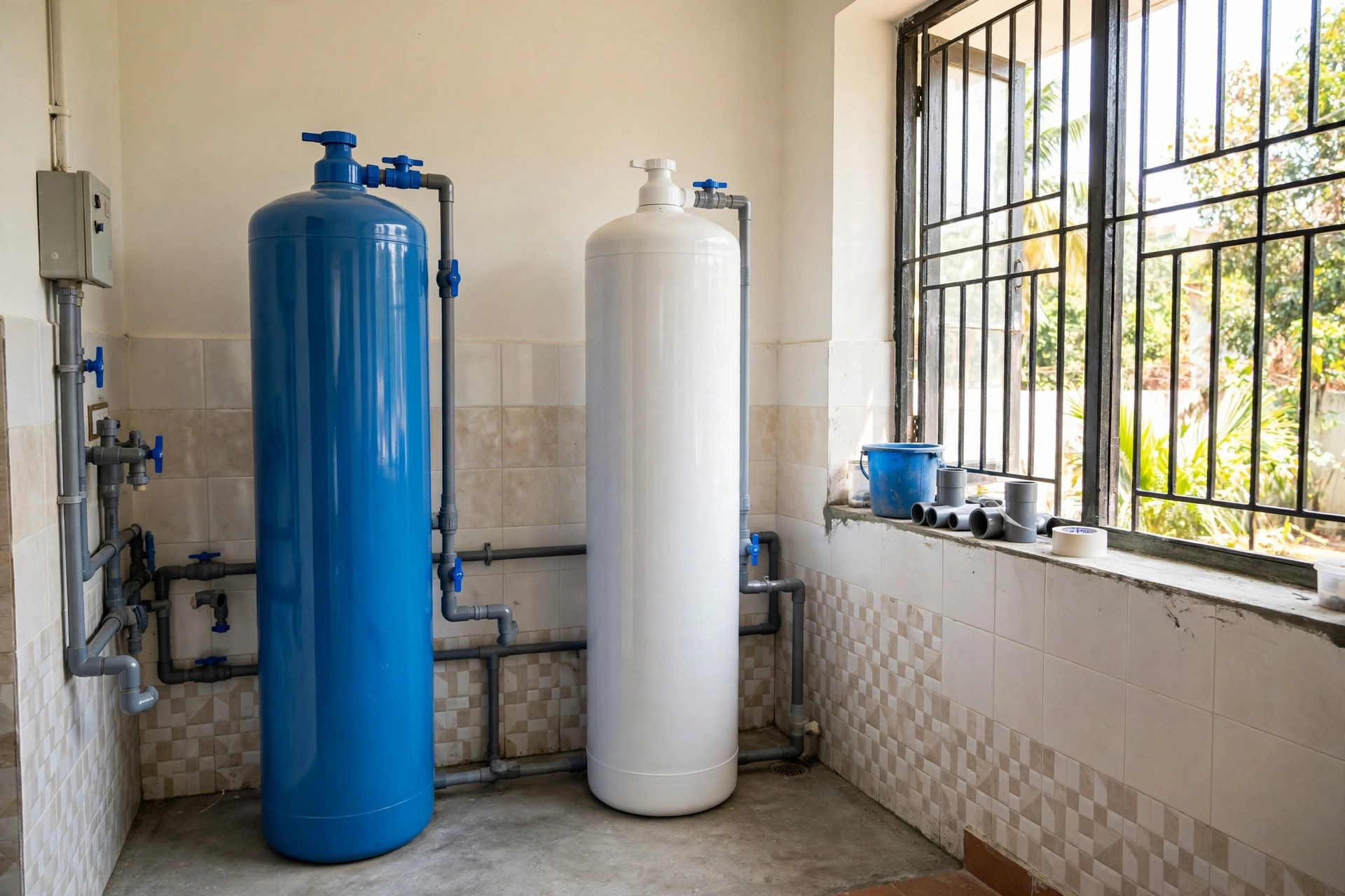 Water softener pre-treatment for high TDS borewell water RO purifier in Gujarat