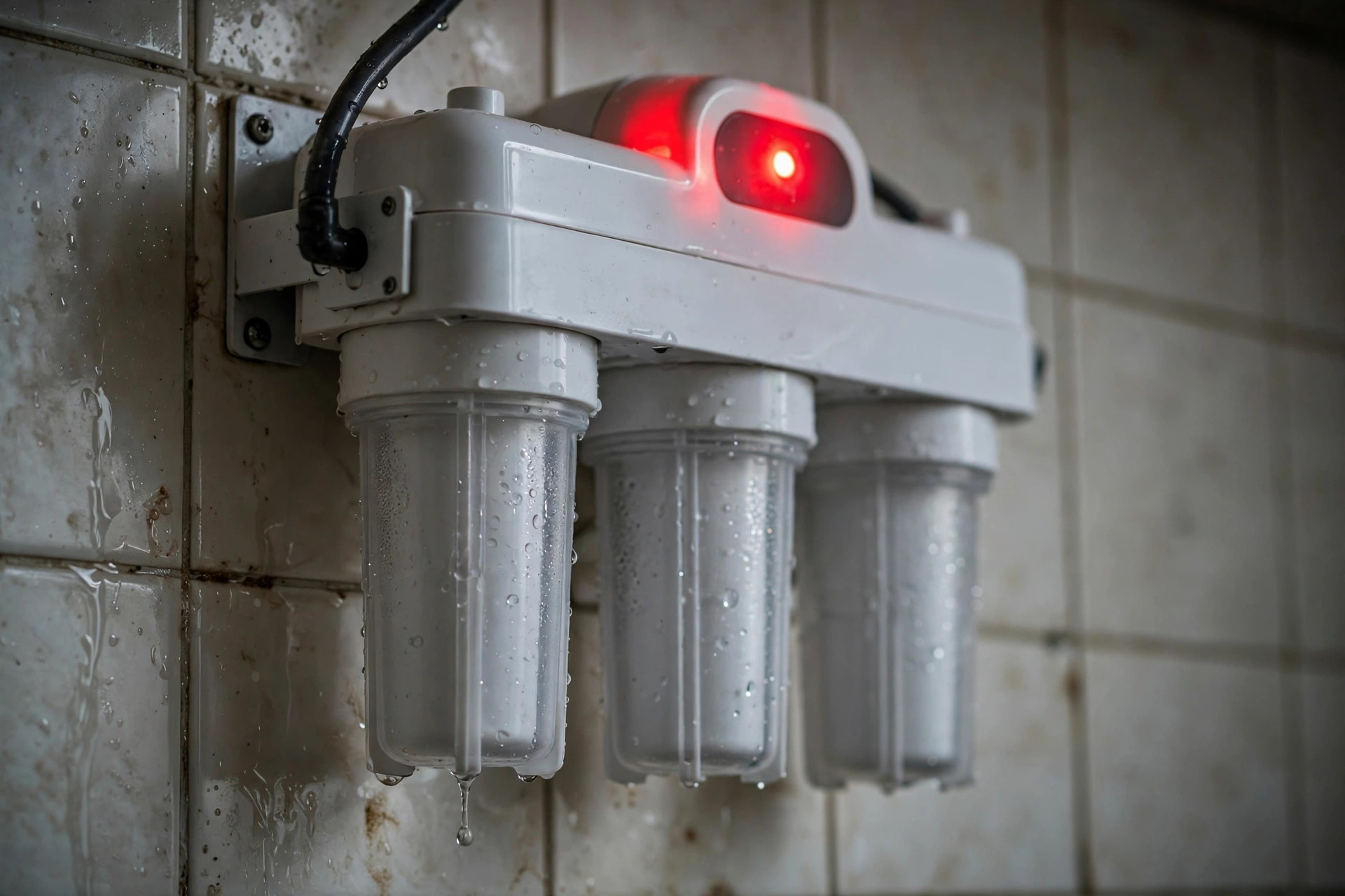 Emergency RO repair in Ahmedabad - RO water purifier warning light glowing during a breakdown call